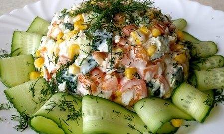 Салат С Кукурузой На Новый Год Салат С Кукурузой На Новый Год
